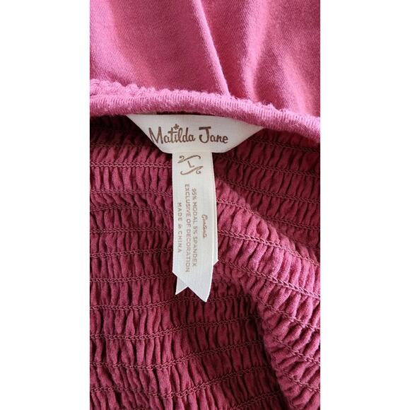 Matilda Jane Women Maxi Good Days Knit Smocked Dress Large Excellent Condition - Picture 7 of 8